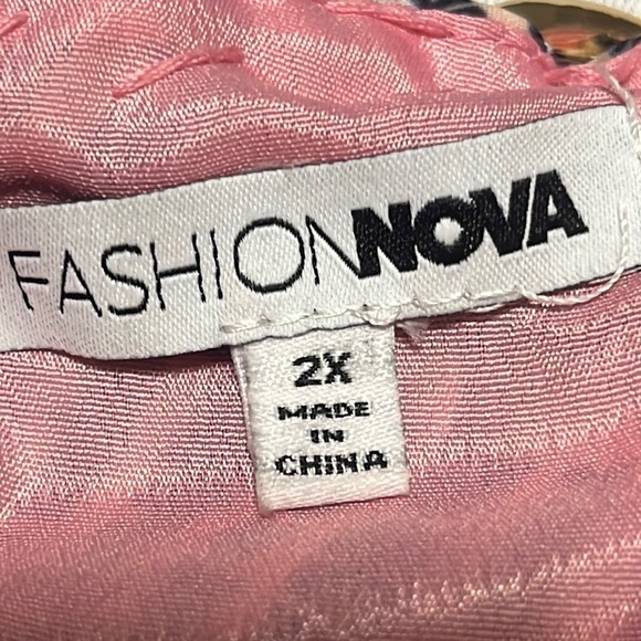 FASHION NOVA HIGH SLIT MULTICOLOR MAXI DRESS! - Picture 7 of 8